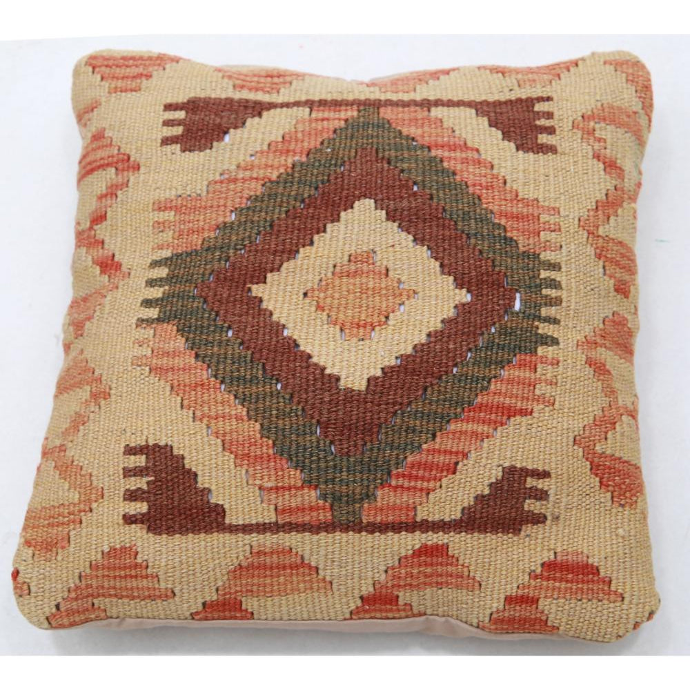 Hand Woven Tribal  Wool Pillow - 1'5'' x 1'5''