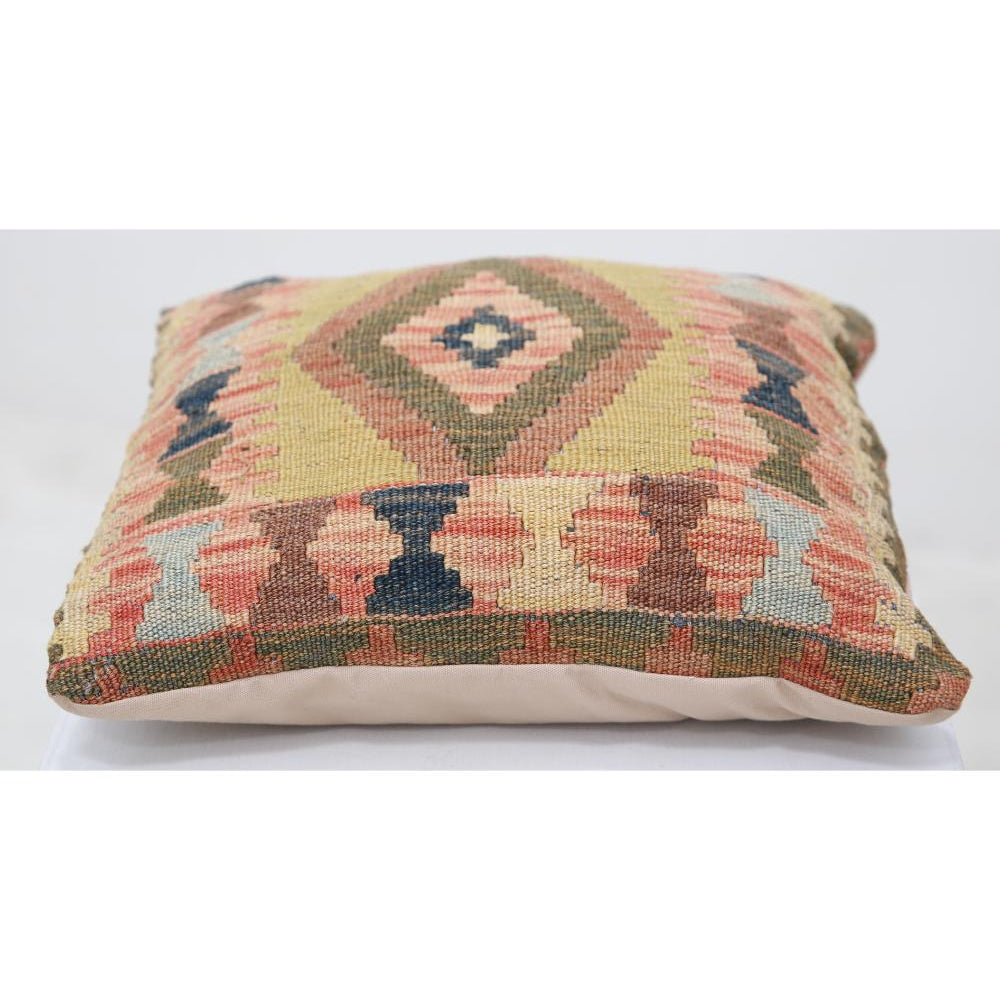 Hand Woven Tribal  Wool Pillow - 1'5'' x 1'5''