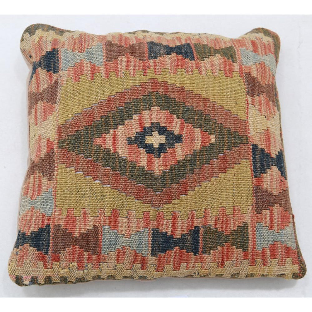 Hand Woven Tribal  Wool Pillow - 1'5'' x 1'5''