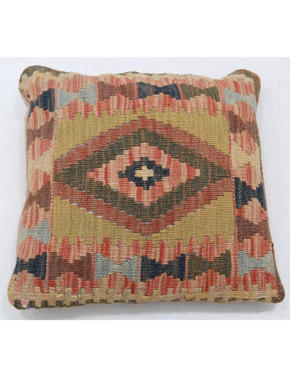 Hand Woven Tribal  Wool Pillow - 1'5'' x 1'5''