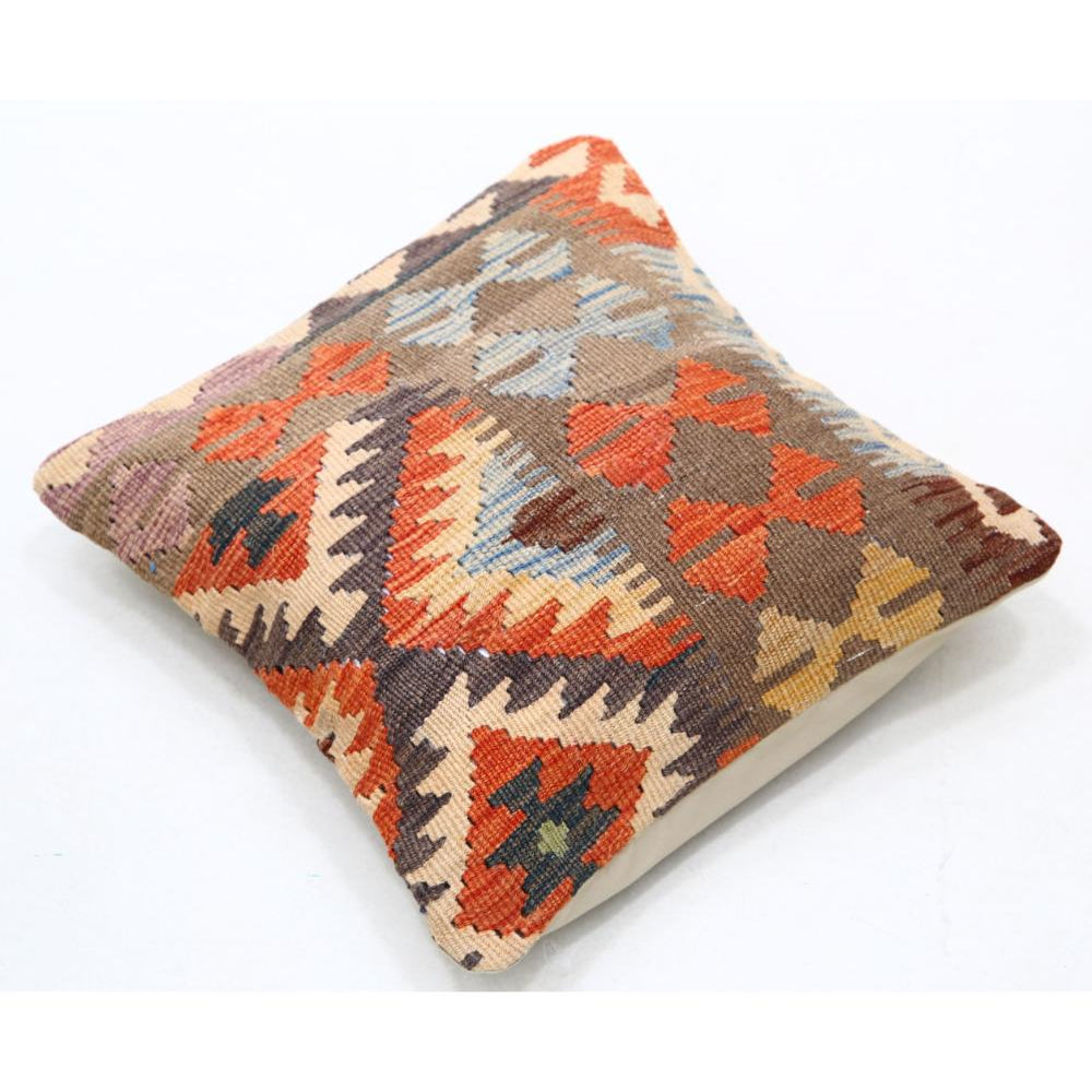 Hand Woven Tribal  Wool Pillow - 1'5'' x 1'5''