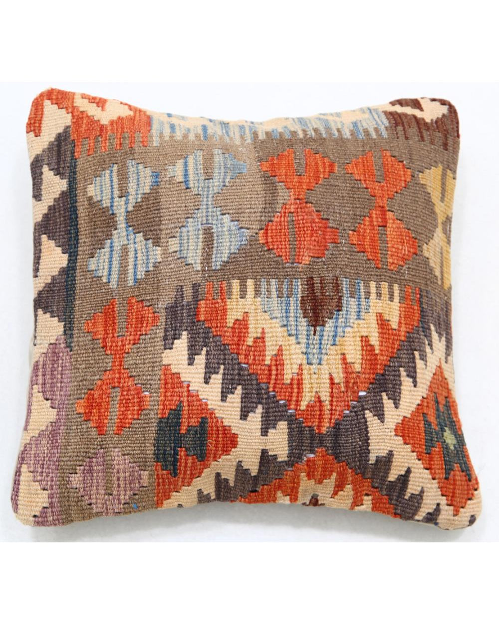 Hand Woven Tribal  Wool Pillow - 1'5'' x 1'5''