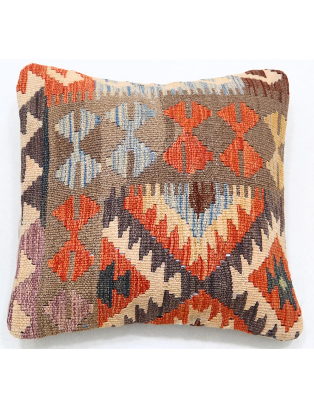 Hand Woven Tribal  Wool Pillow - 1'5'' x 1'5''