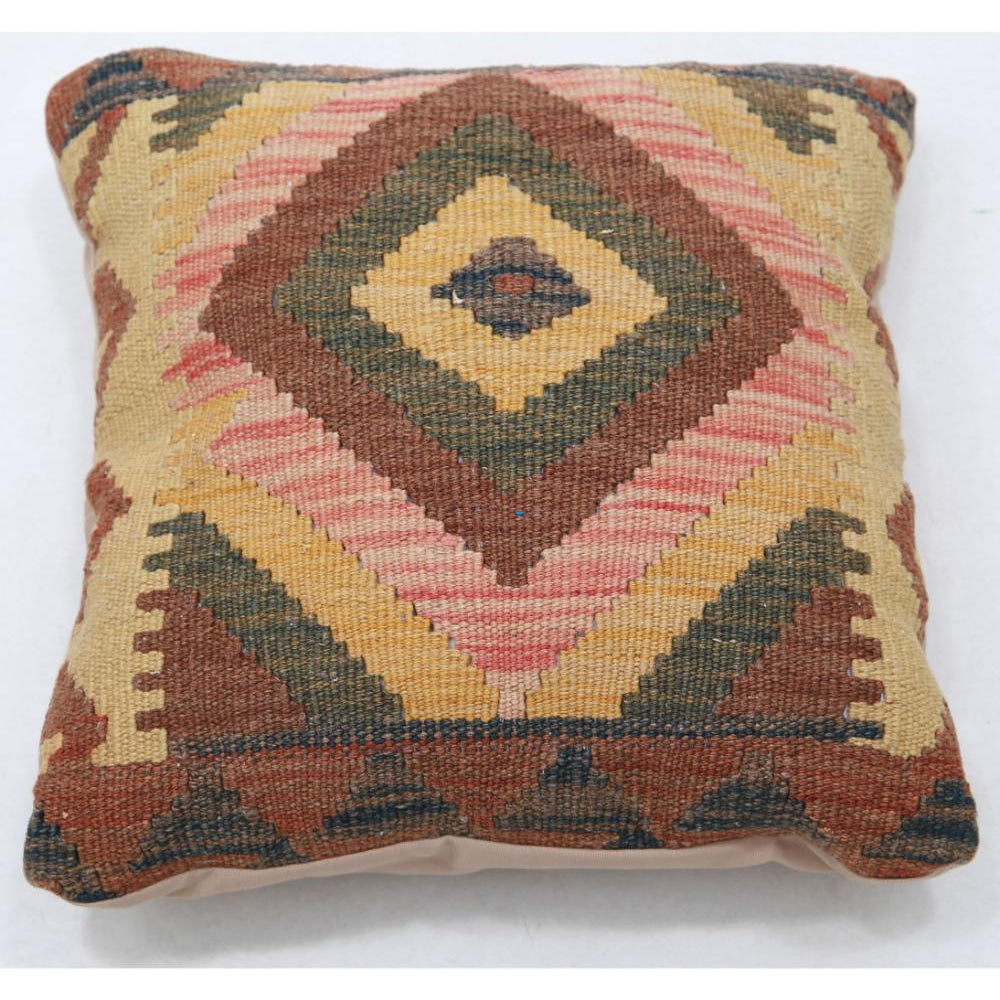 Hand Woven Tribal  Wool Pillow - 1'5'' x 1'5''