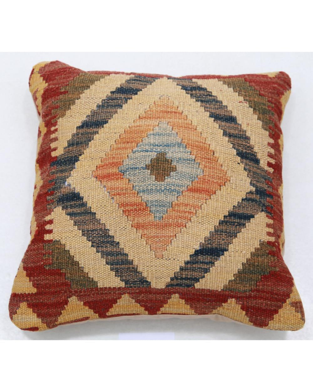 Hand Woven Tribal  Wool Pillow - 1'5'' x 1'5''