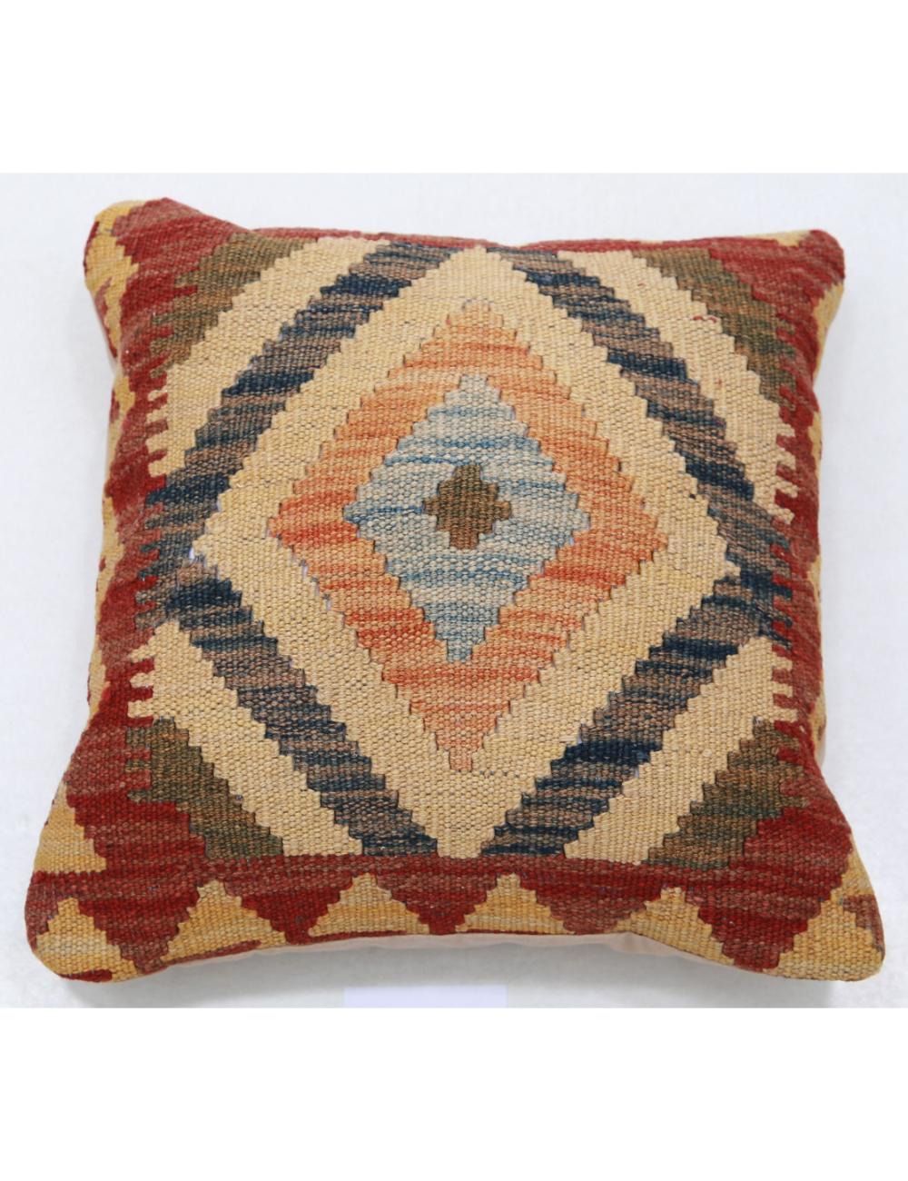 Hand Woven Tribal  Wool Pillow - 1'5'' x 1'5''