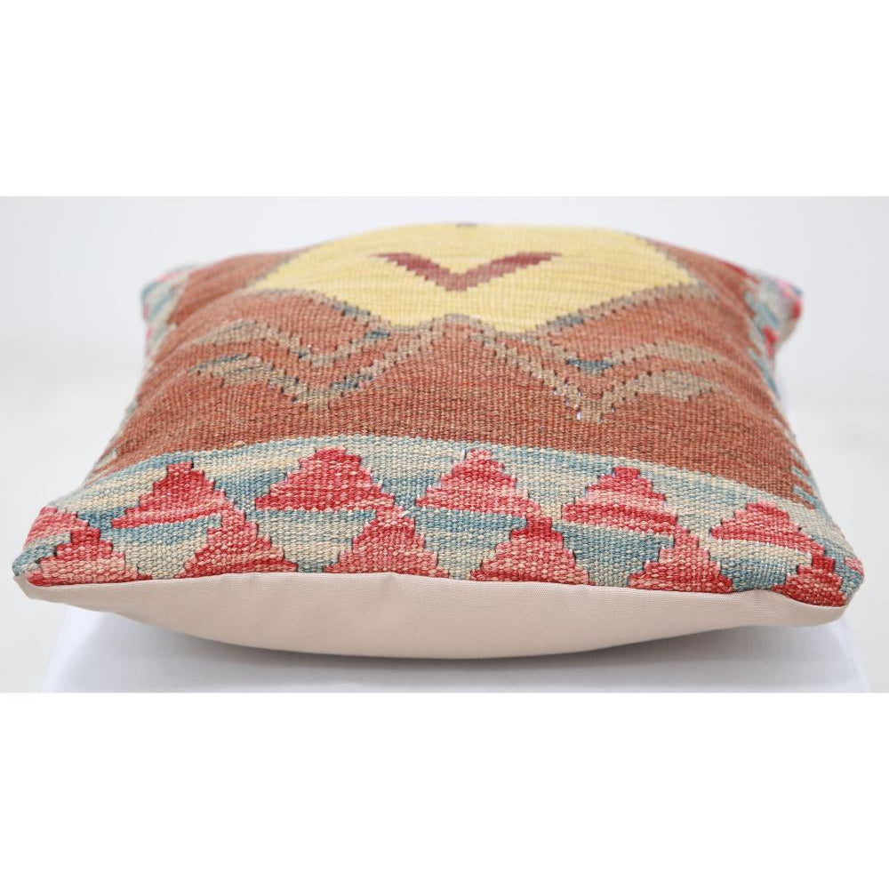 Hand Woven Tribal  Wool Pillow - 1'5'' x 1'5''