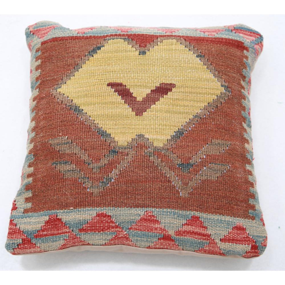 Hand Woven Tribal  Wool Pillow - 1'5'' x 1'5''