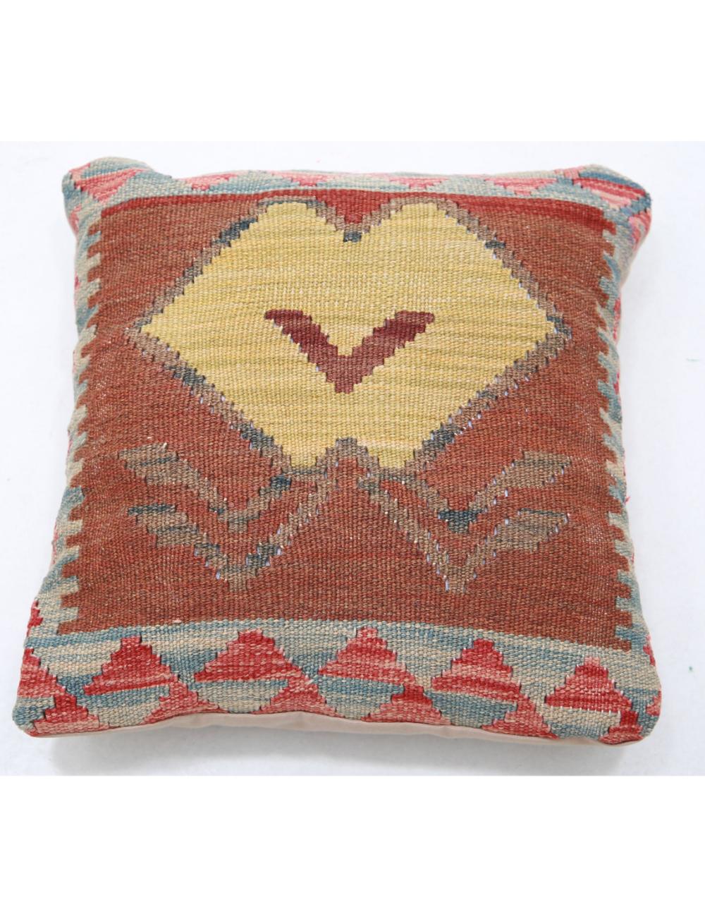 Hand Woven Tribal  Wool Pillow - 1'5'' x 1'5''