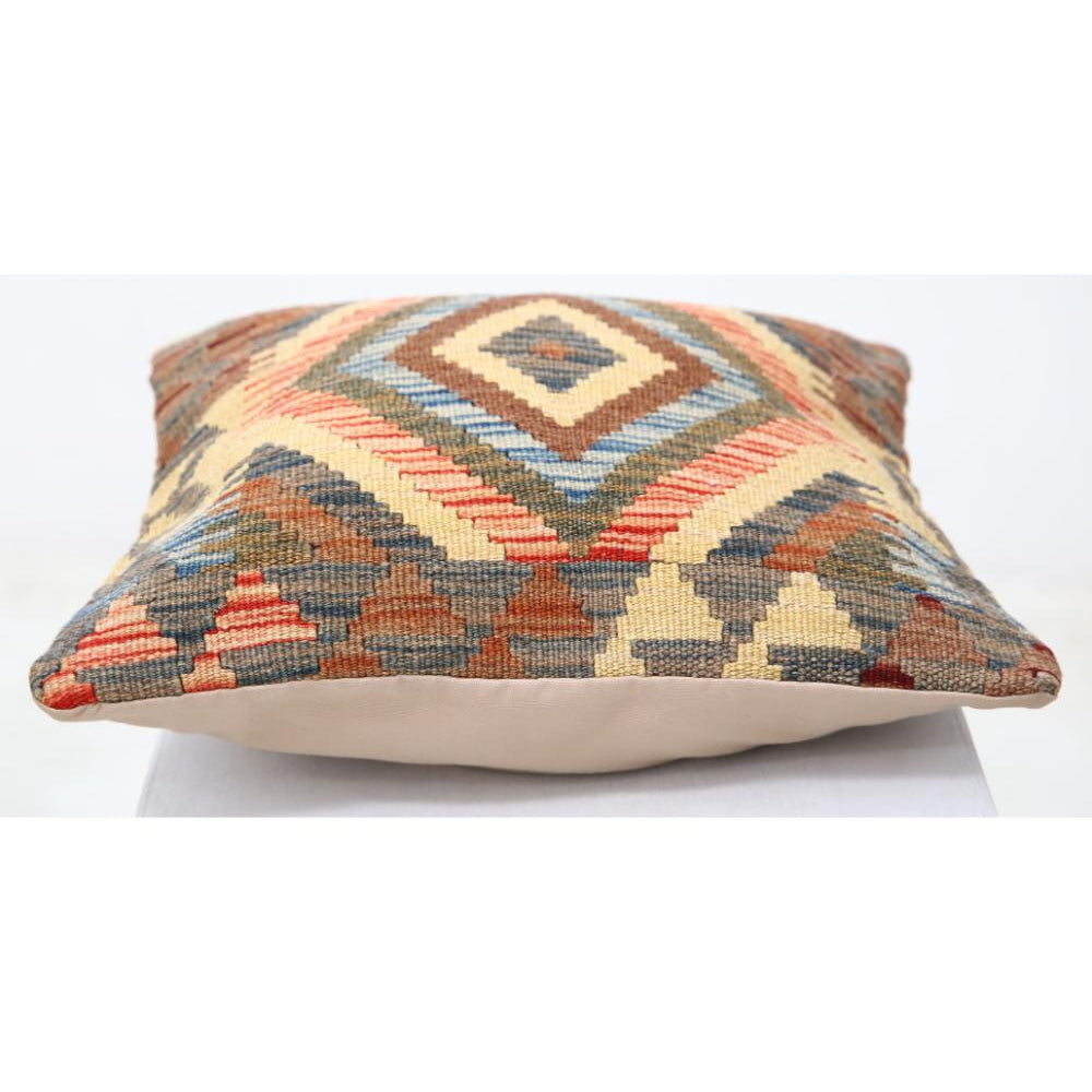 Hand Woven Tribal  Wool Pillow - 1'5'' x 1'5''