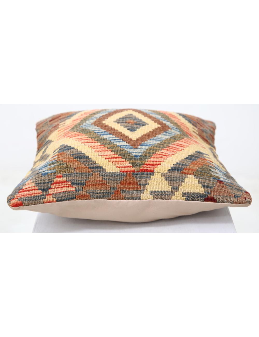Hand Woven Tribal  Wool Pillow - 1'5'' x 1'5''
