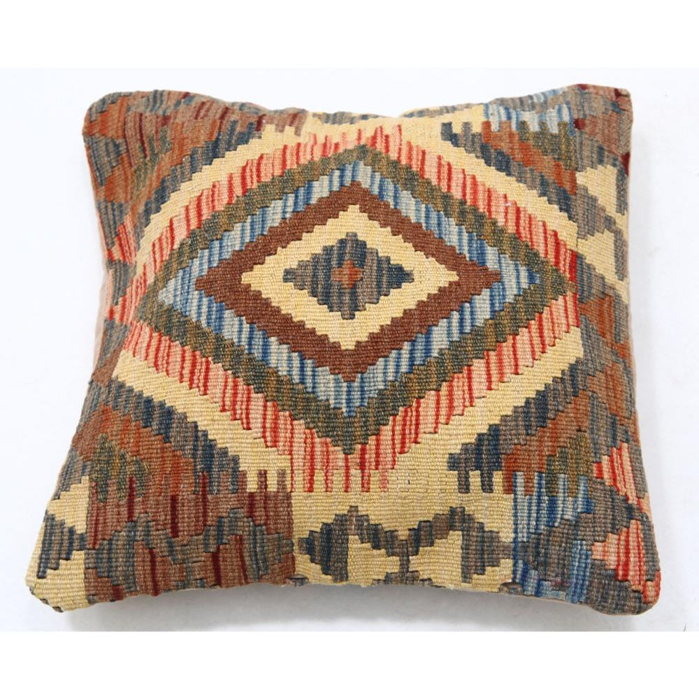 Hand Woven Tribal  Wool Pillow - 1'5'' x 1'5''