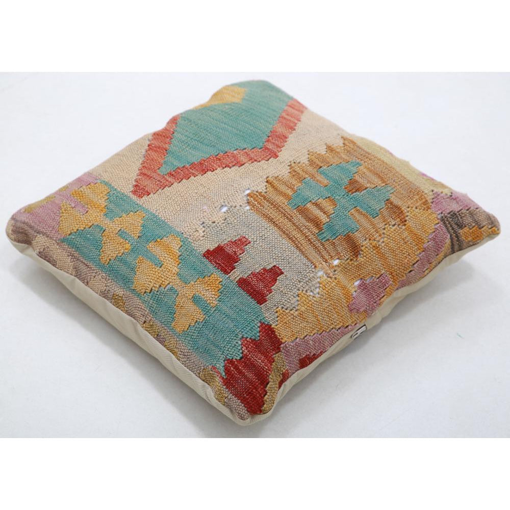 Hand Woven Tribal  Wool Pillow - 1'5'' x 1'5''
