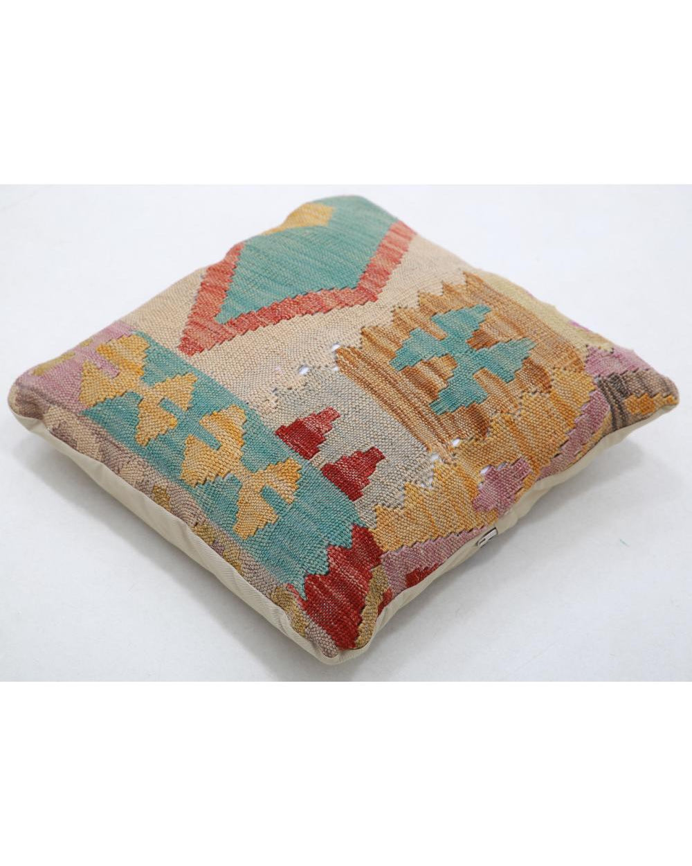 Hand Woven Tribal  Wool Pillow - 1'5'' x 1'5''