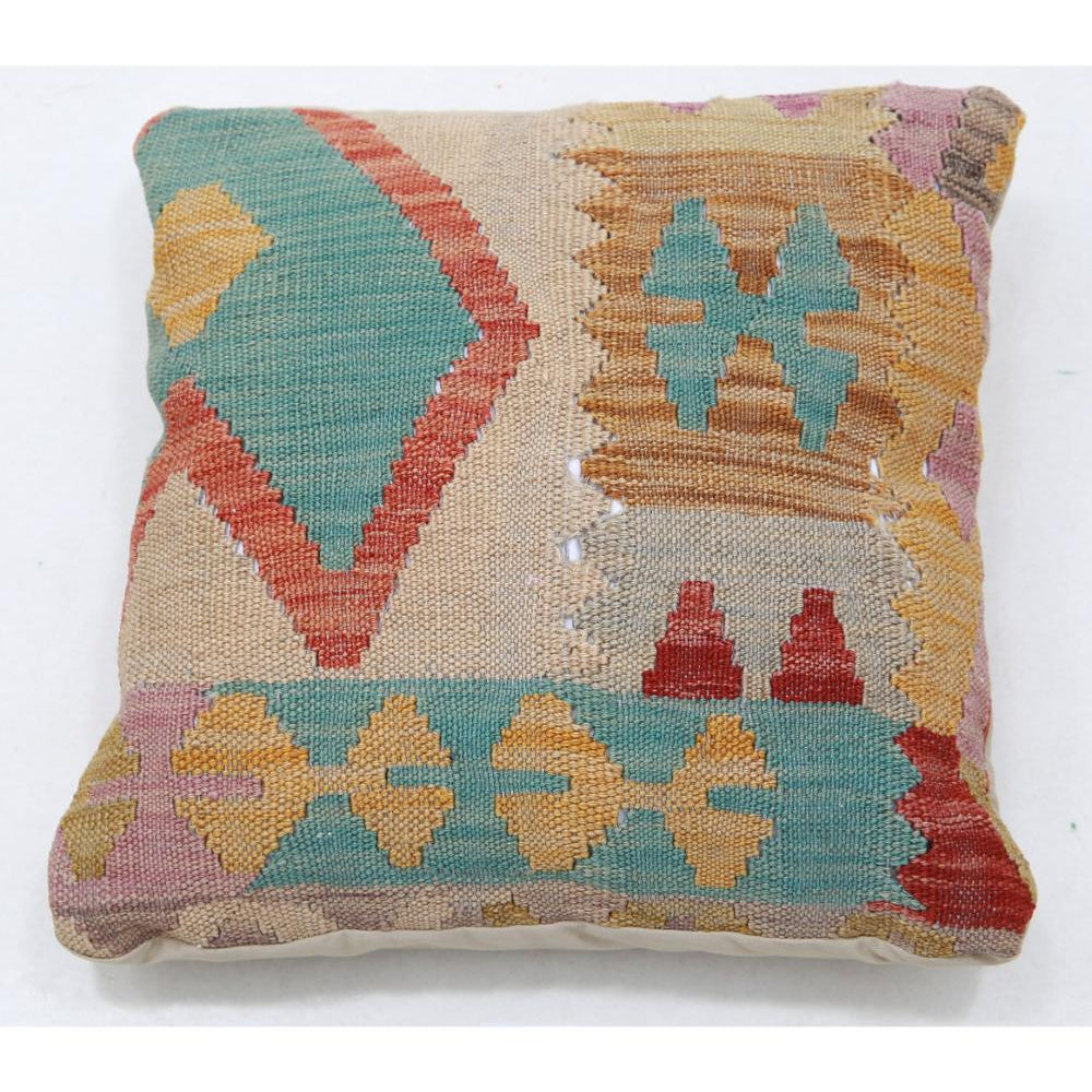 Hand Woven Tribal  Wool Pillow - 1'5'' x 1'5''