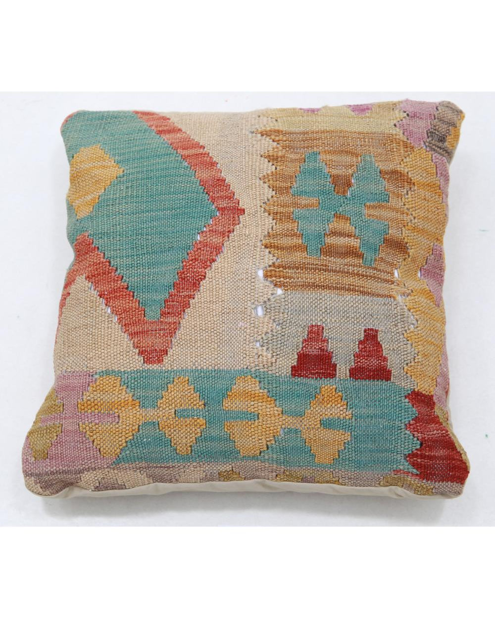 Hand Woven Tribal  Wool Pillow - 1'5'' x 1'5''