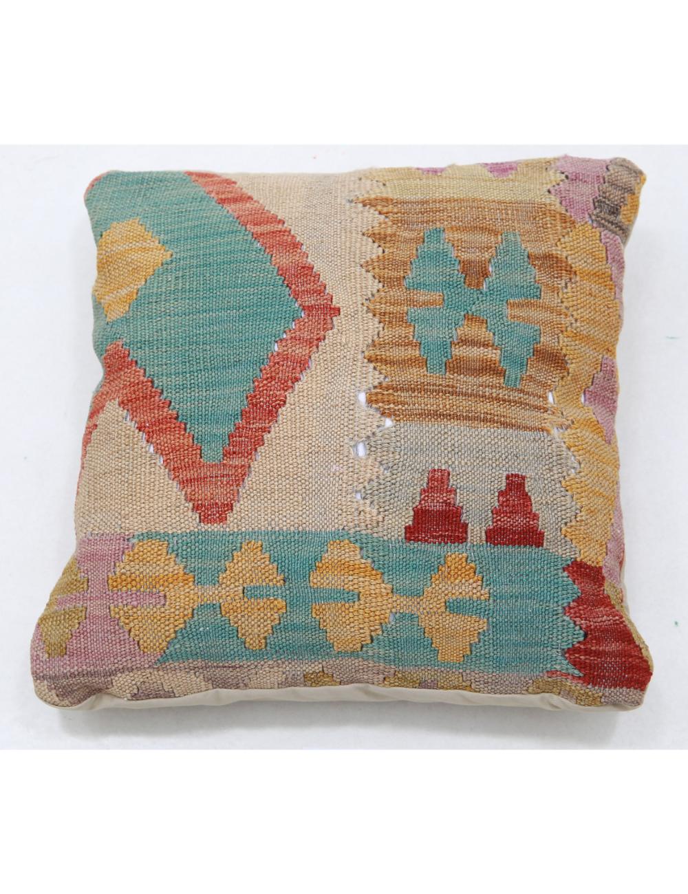 Hand Woven Tribal  Wool Pillow - 1'5'' x 1'5''