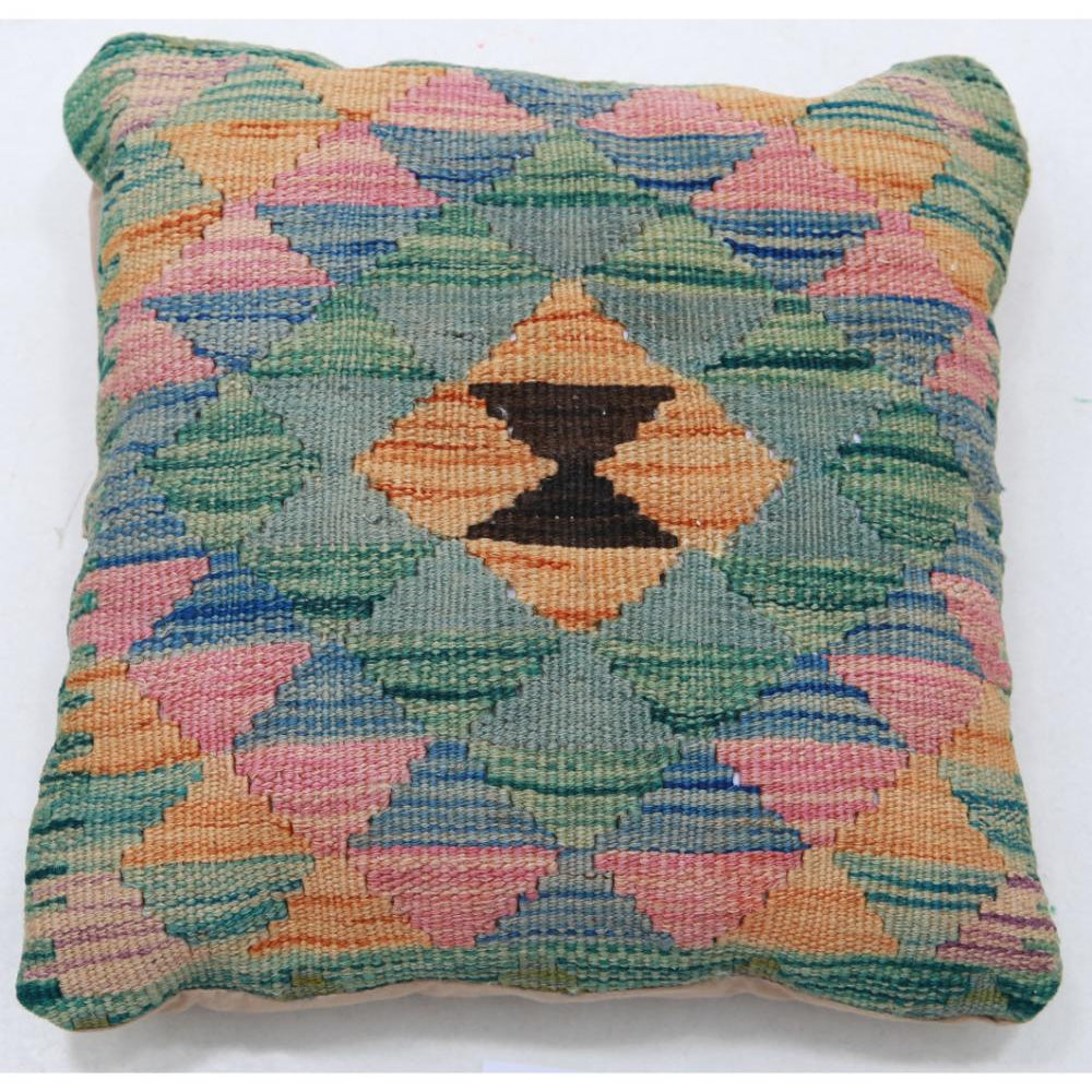 Hand Woven Tribal  Wool Pillow - 1'5'' x 1'5''