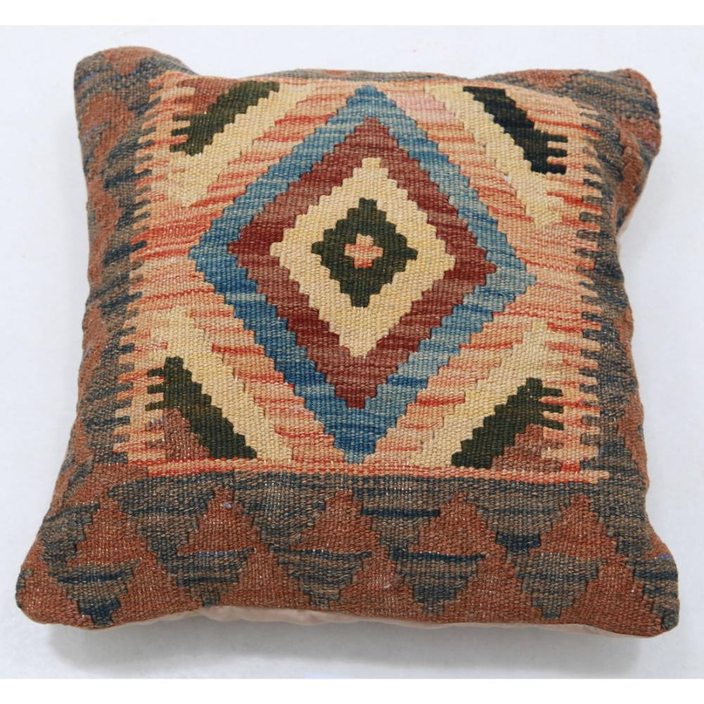 Hand Woven Tribal  Wool Pillow - 1'5'' x 1'5''