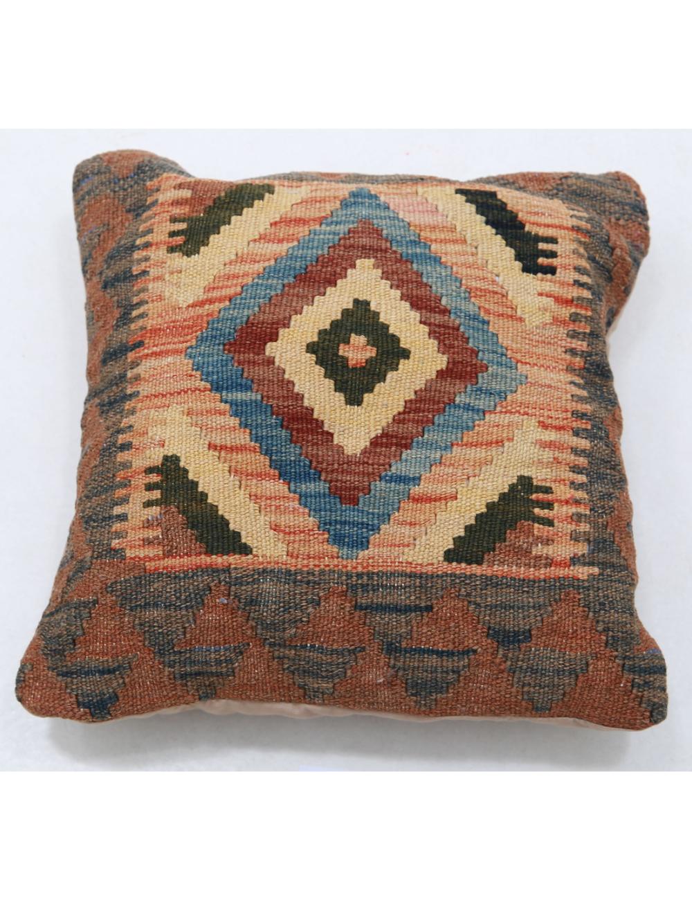Hand Woven Tribal  Wool Pillow - 1'5'' x 1'5''