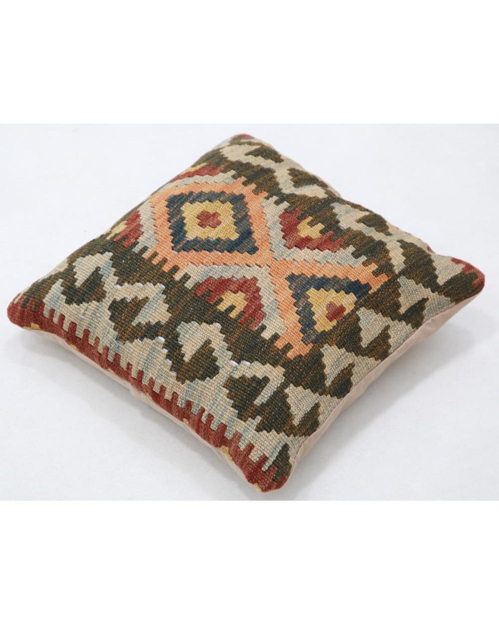 Hand Woven Tribal  Wool Pillow - 1'5'' x 1'5''