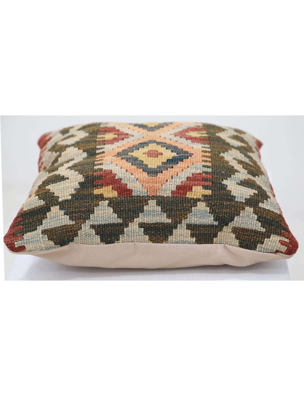 Hand Woven Tribal  Wool Pillow - 1'5'' x 1'5''