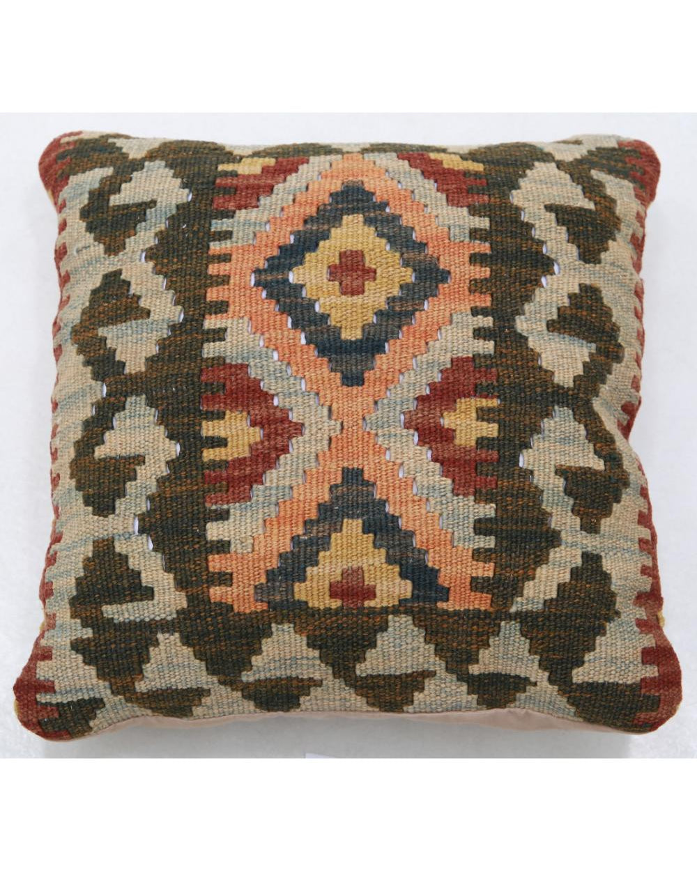 Hand Woven Tribal  Wool Pillow - 1'5'' x 1'5''