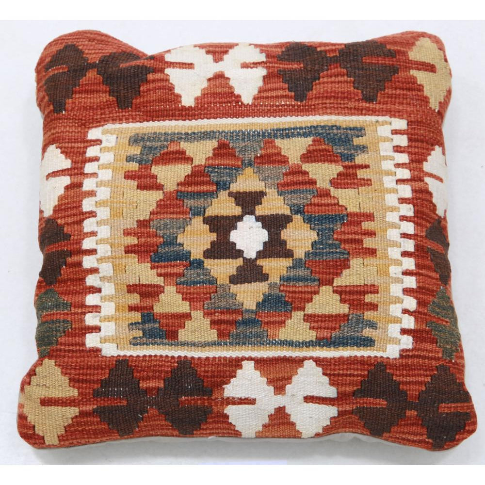 Hand Woven Tribal  Wool Pillow - 1'5'' x 1'5''