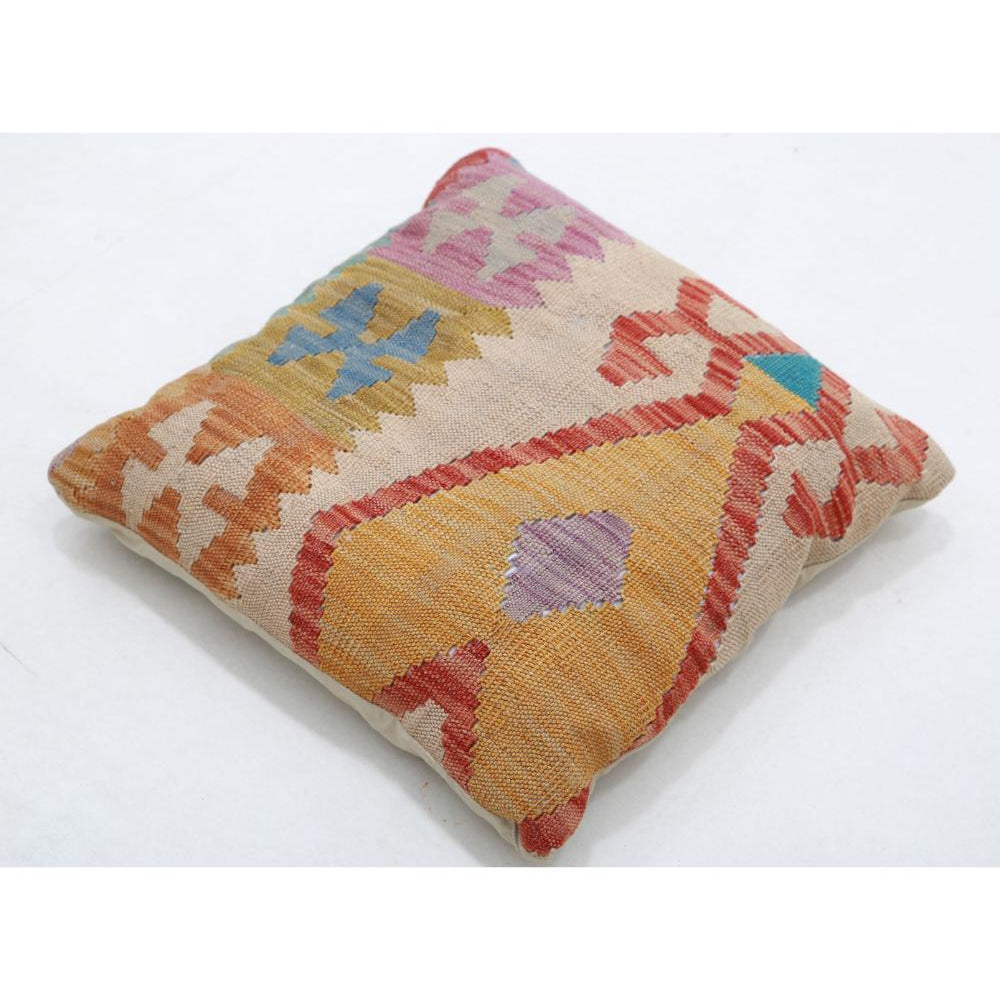 Hand Woven Tribal  Wool Pillow - 1'5'' x 1'5''