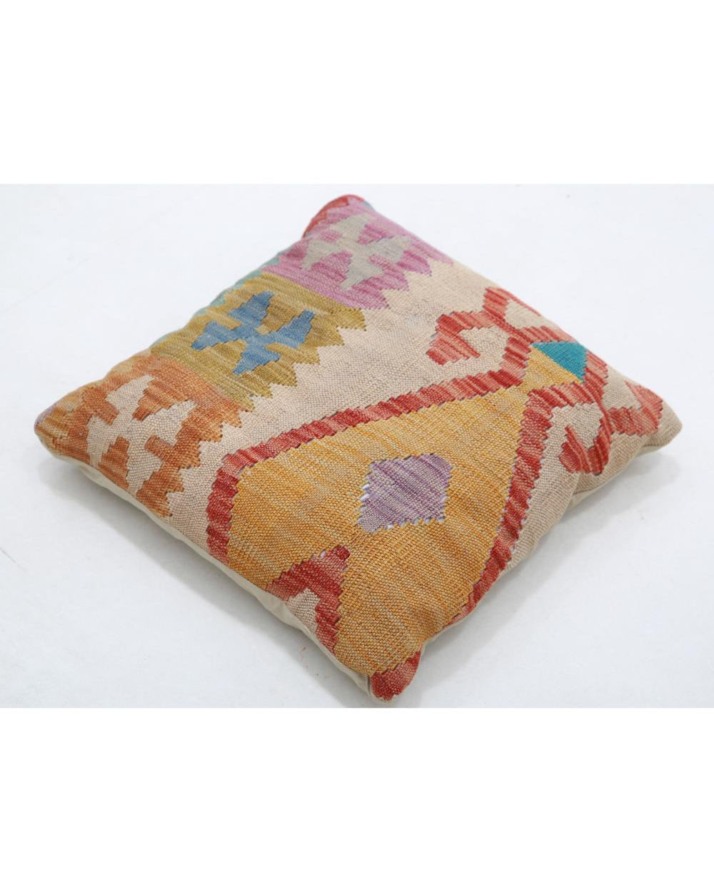 Hand Woven Tribal  Wool Pillow - 1'5'' x 1'5''