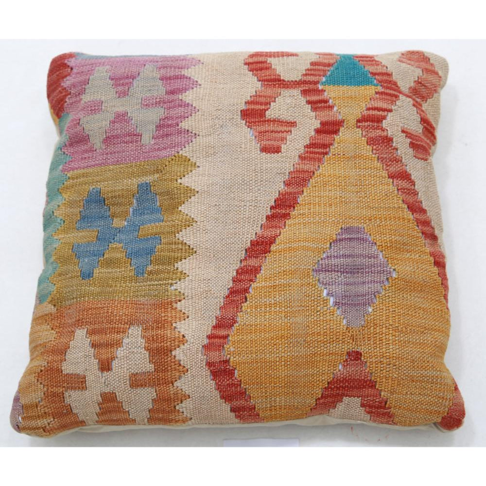 Hand Woven Tribal  Wool Pillow - 1'5'' x 1'5''