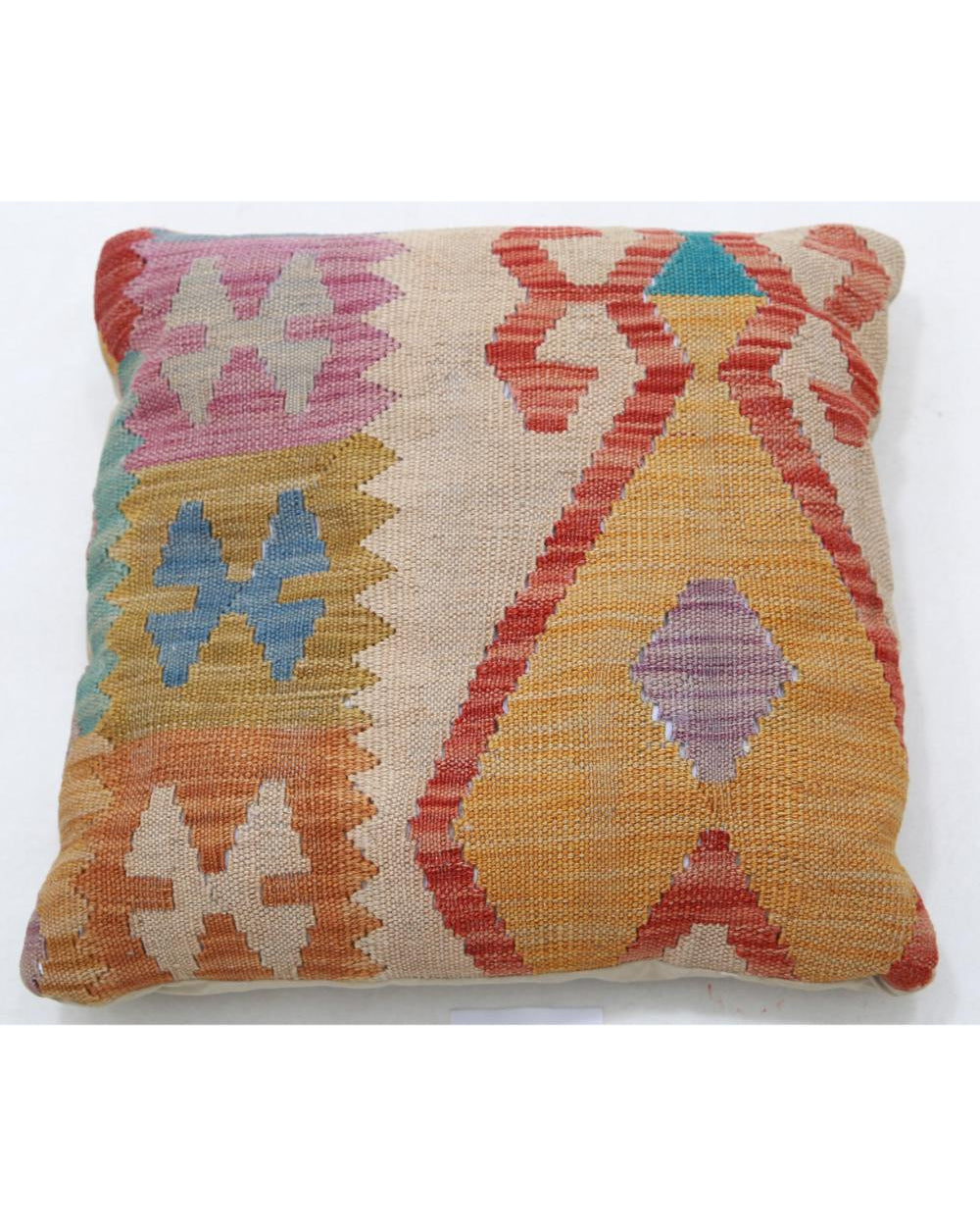 Hand Woven Tribal  Wool Pillow - 1'5'' x 1'5''