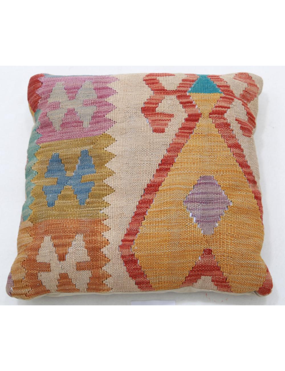 Hand Woven Tribal  Wool Pillow - 1'5'' x 1'5''