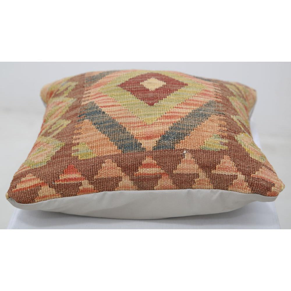 Hand Woven Tribal  Wool Pillow - 1'5'' x 1'5''