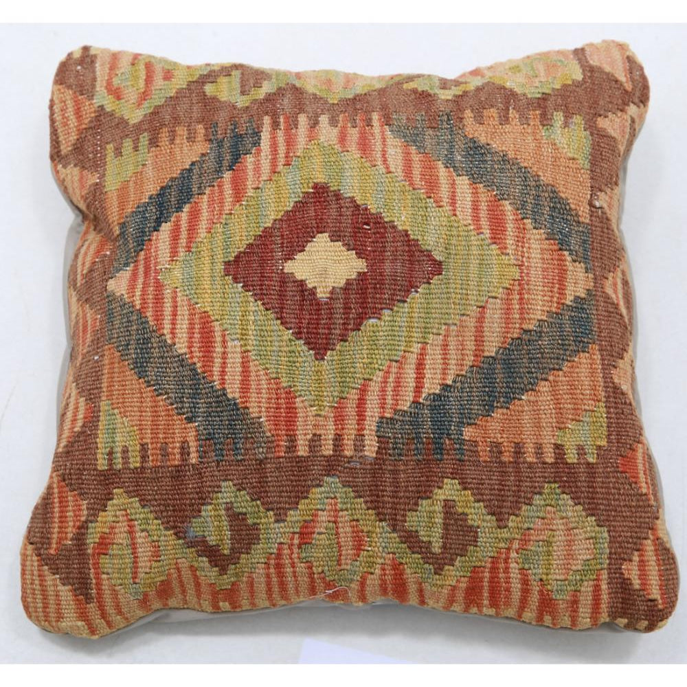Hand Woven Tribal  Wool Pillow - 1'5'' x 1'5''
