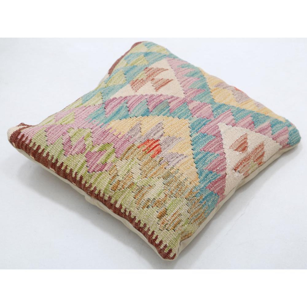 Hand Woven Tribal  Wool Pillow - 1'5'' x 1'5''