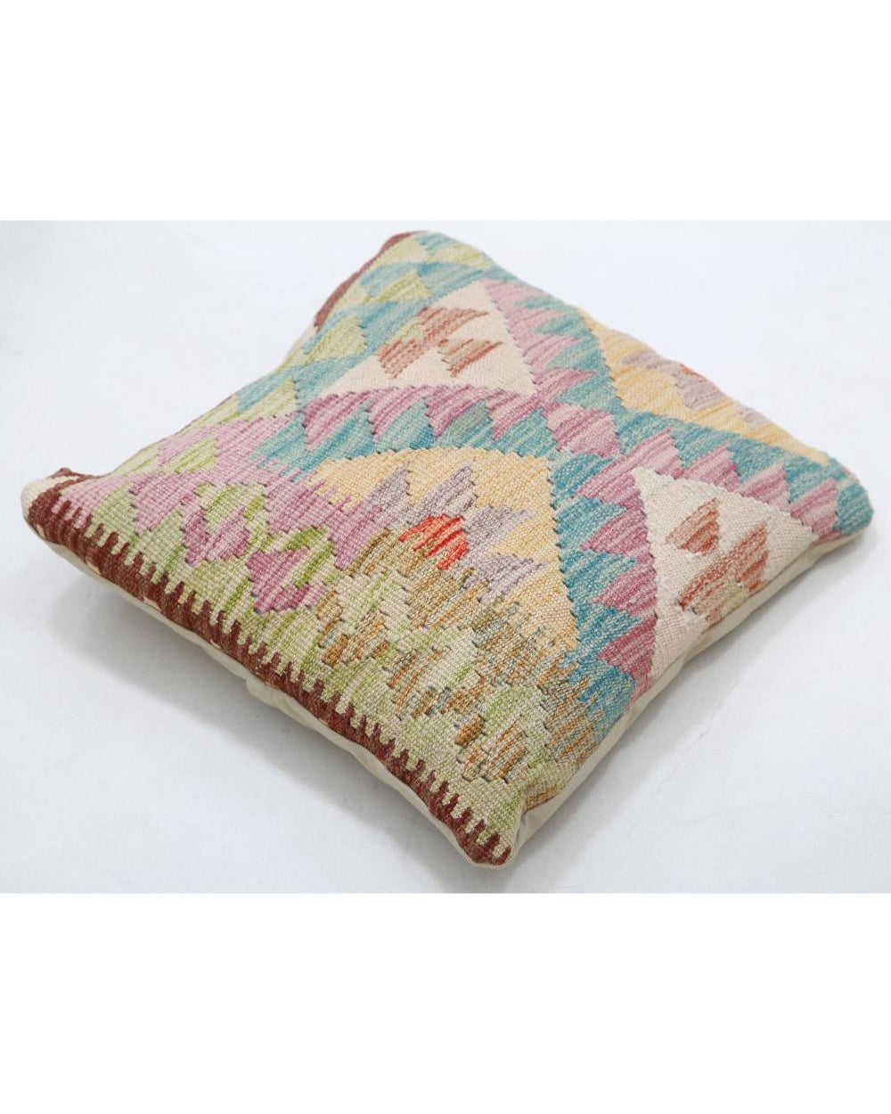 Hand Woven Tribal  Wool Pillow - 1'5'' x 1'5''