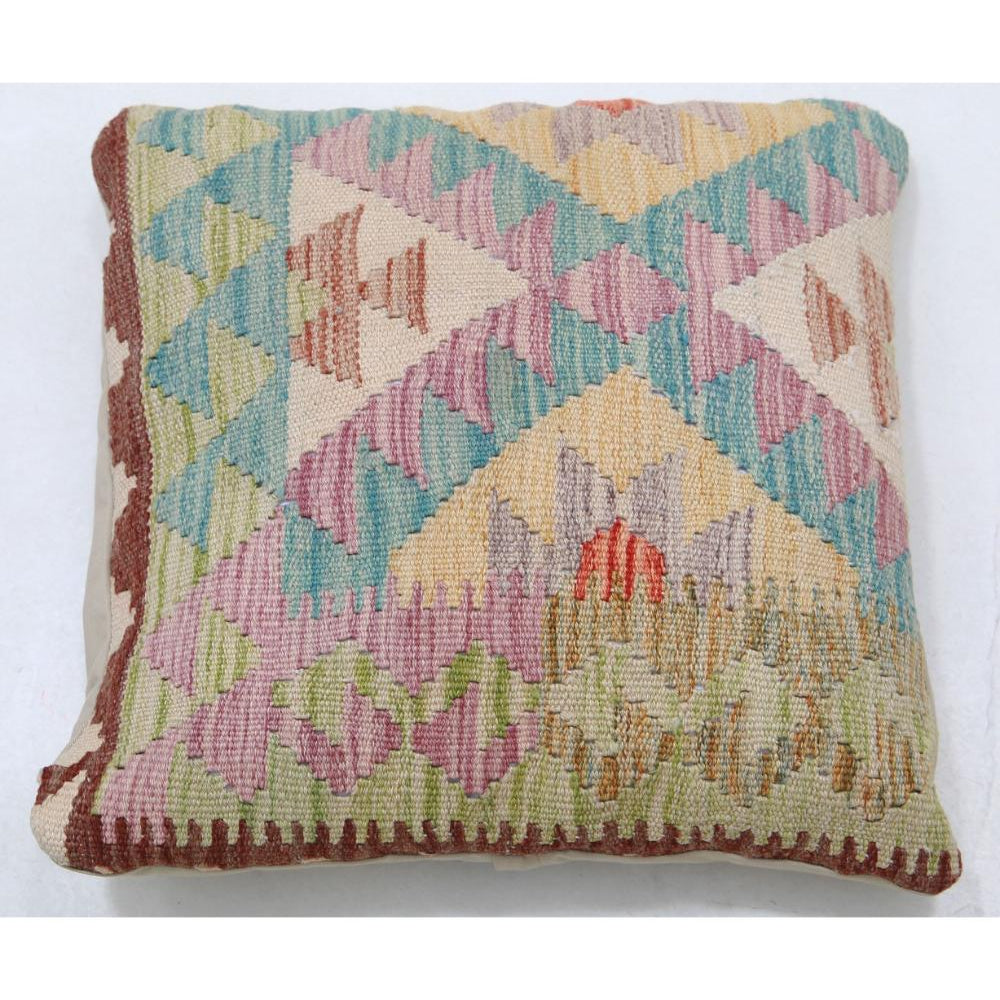 Hand Woven Tribal  Wool Pillow - 1'5'' x 1'5''