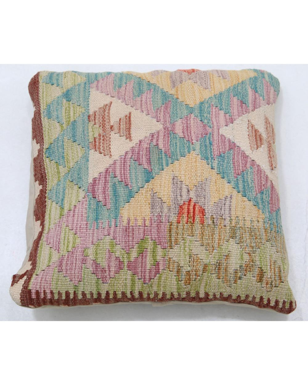 Hand Woven Tribal  Wool Pillow - 1'5'' x 1'5''