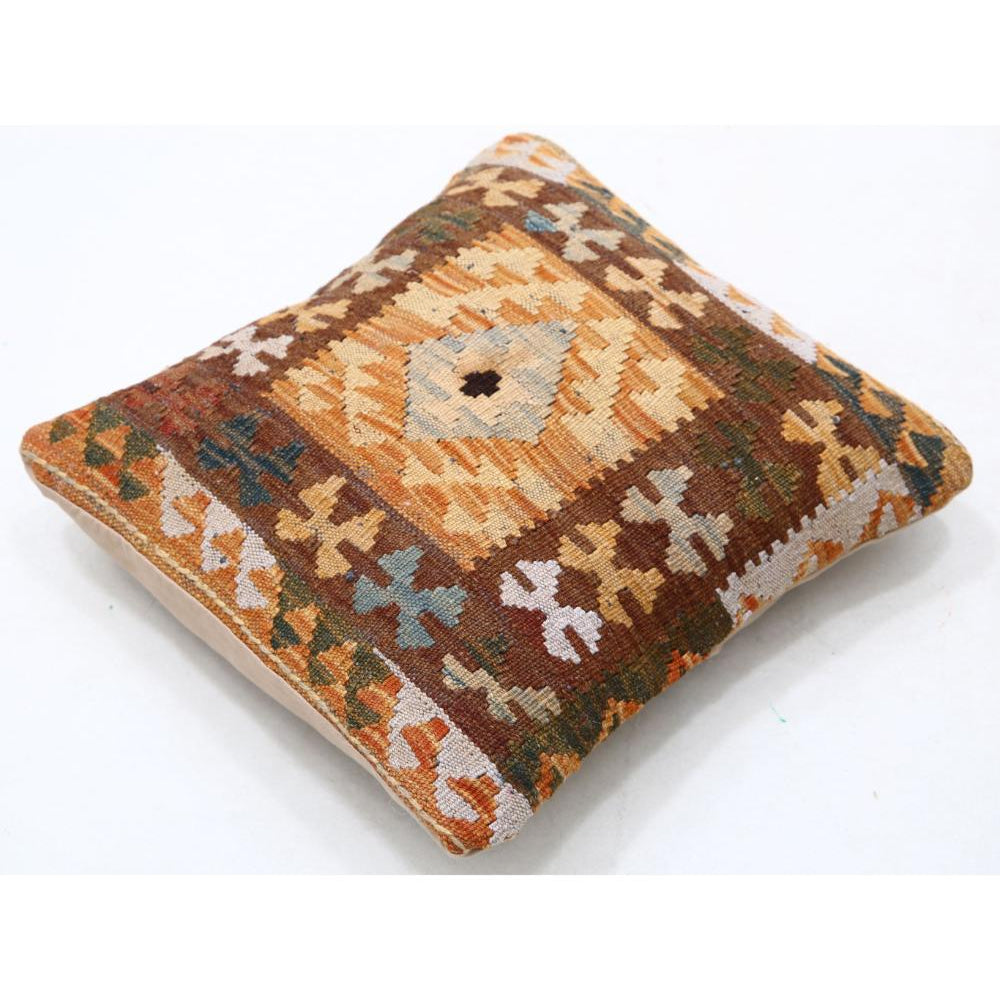 Hand Woven Tribal  Wool Pillow - 1'5'' x 1'5''