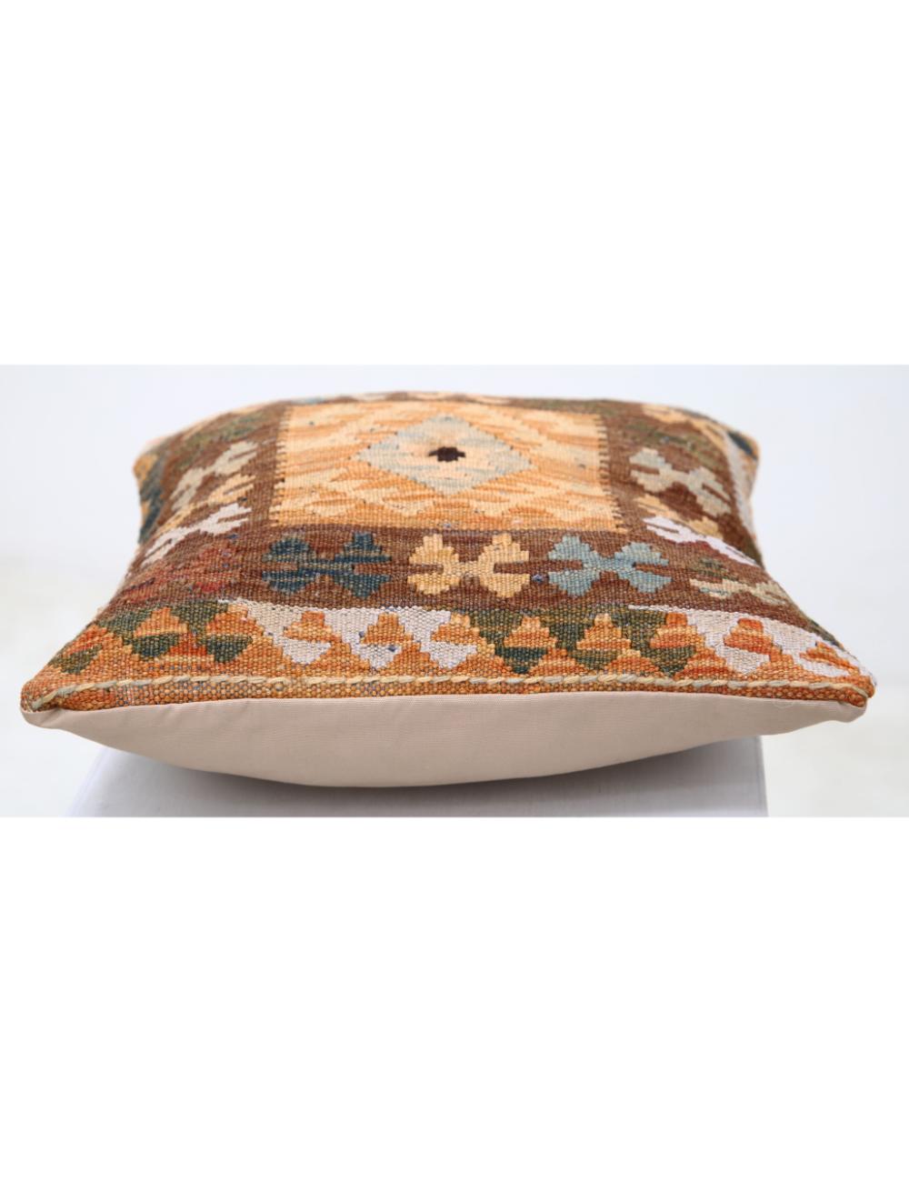 Hand Woven Tribal  Wool Pillow - 1'5'' x 1'5''