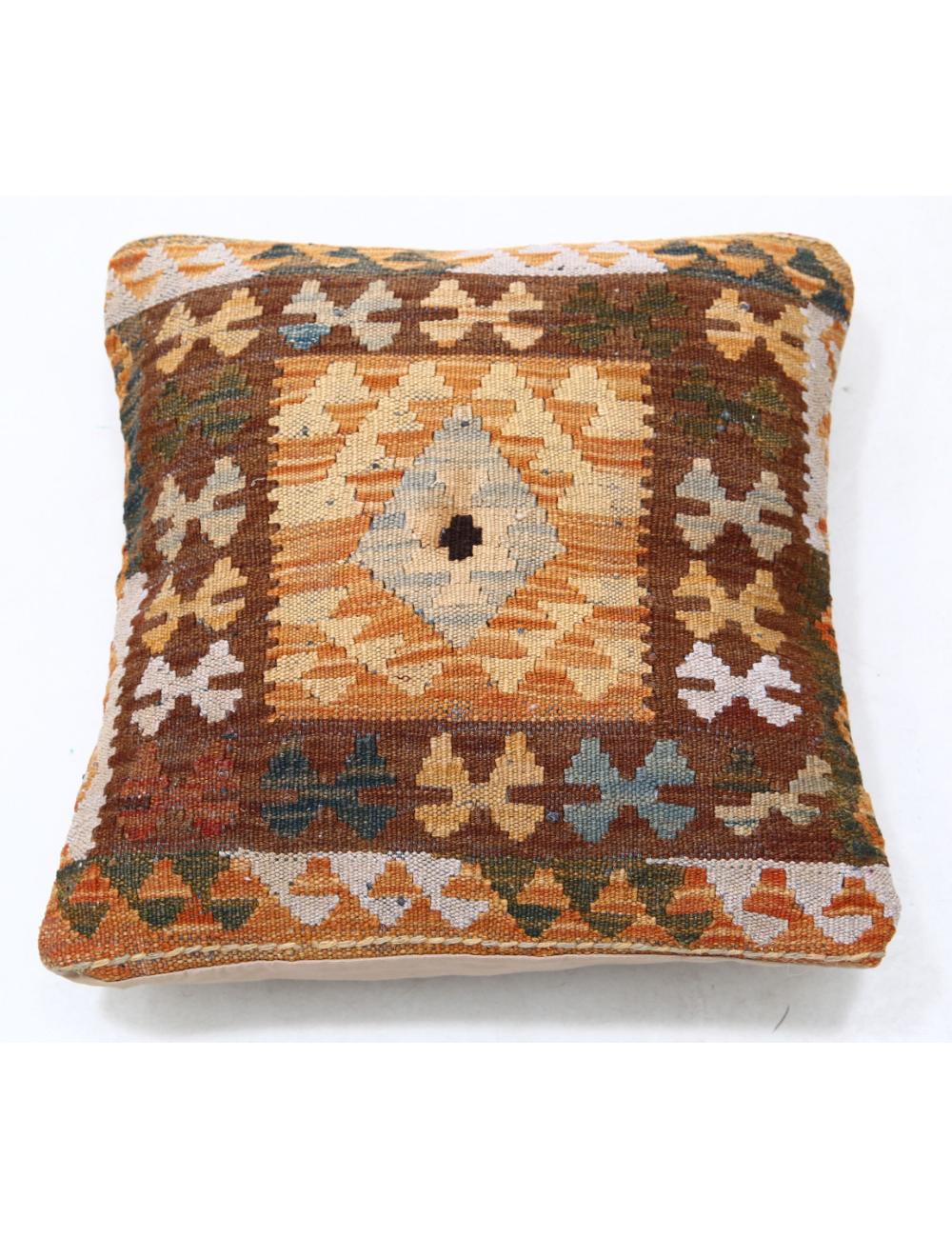 Hand Woven Tribal  Wool Pillow - 1'5'' x 1'5''