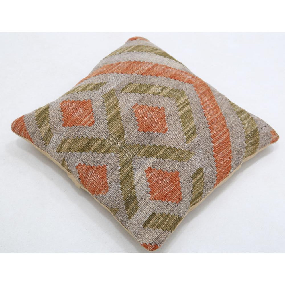 Hand Woven Tribal  Wool Pillow - 1'5'' x 1'5''