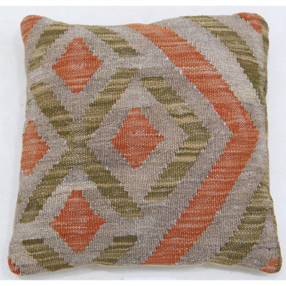 Hand Woven Tribal  Wool Pillow - 1'5'' x 1'5''
