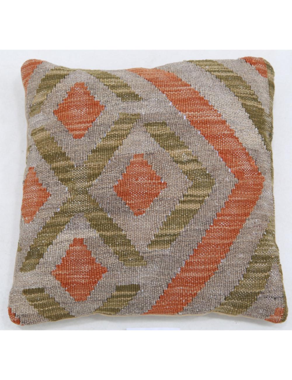 Hand Woven Tribal  Wool Pillow - 1'5'' x 1'5''