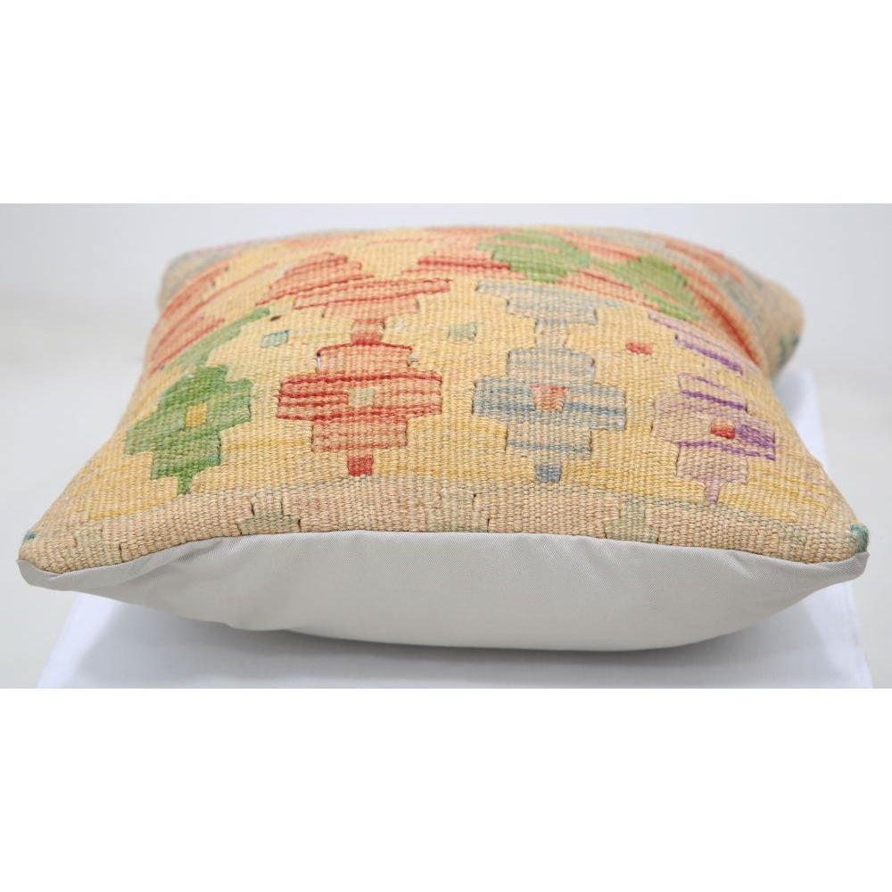 Hand Woven Tribal  Wool Pillow - 1'5'' x 1'5''