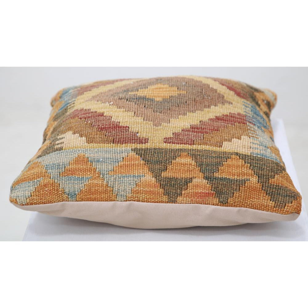 Hand Woven Tribal  Wool Pillow - 1'5'' x 1'5''