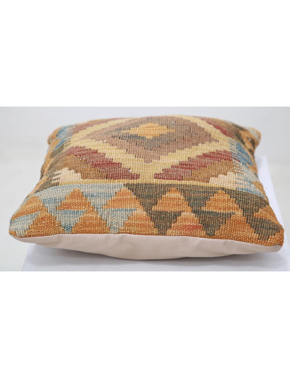 Hand Woven Tribal  Wool Pillow - 1'5'' x 1'5''