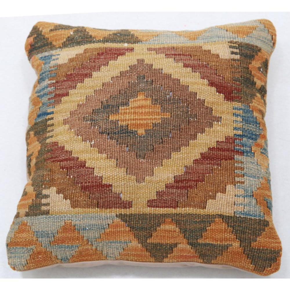Hand Woven Tribal  Wool Pillow - 1'5'' x 1'5''