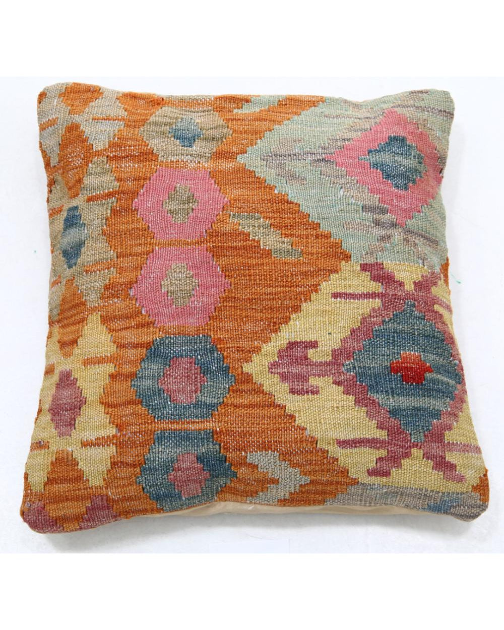 Hand Woven Tribal  Wool Pillow - 1'5'' x 1'5''